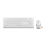 1886257 Клавиатура и мышь Wireless A4Tech FG1010 WHITE бело-серая, USB [1147575]