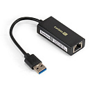 Кабель-адаптер ExeGate EXE-735U3-45 (USB3.0 --> 1xRJ45 UTP 1000Mbps, Axis Chipset AX88179)