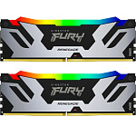 1000790591 Память оперативная/ Kingston 64GB 6400MT/s DDR5 CL32 DIMM (Kit of 2) FURY Renegade RGB XMP