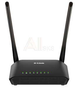 D-Link DIR-615S/RU/B1A, N300 Wi-Fi Router, 100Base-TX WAN, 4x100Base-TX LAN, 2x5dBi external antennas