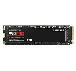 1000713783 Твердотельный накопитель/ Samsung SSD 990 PRO, 1000GB, M.2(22x80mm), NVMe 2.0, PCIe 4.0 x4, V-NAND TLC, R/W 7450/6900MB/s, IOPs 1 200 000/1 550 000,