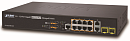 1000467366 Коммутатор Planet коммутатор/ IPv4/IPv6 L2+/L4 Managed 8-Port 802.3at High Power PoE Gigabit Ethernet Switch + 2-Port 100/1000SFP + 2-Port 10/100/1000T RJ45