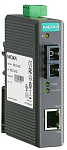 IMC-21-M-ST Промышленный конвертер Ethernet 10/100BaseTX в 100BaseFX (многомодовое оптоволокно, разъем ST, 1300 нм), в пластиковом корпусе, -10...+60С