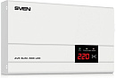 1000403992 Стабилизатор SVEN SLIM-500 LCD, релейный, 400вт, 500Ва, 140-260в, функция «пауза», 1 евророзетка, 2.35 кг/ Stabilizer SVEN SLIM-500 LCD, Relay, 400W,