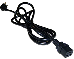 LAN-PP19/SHA-2.0-BK Шнур питания C19-Schuko угловая, 3х1.5, 220В, 16А, черный, 2 метра