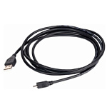 11016149 VCOM VUS6945-1.5M Кабель USB2.0 Am --> micro-B 5P, 1.5м , черный