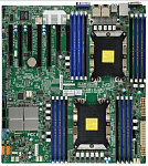 1000482164 Системная плата MB Supermicro X11DPH-i-O, 2x LGA 3647, C622, 16xDDR4 Up to 4TB 3DS ECC RDIMM/3DS ECC LRDIMM, 3 PCI-E 3.0 x16, 4 PCI-E 3.0 x8, M.2
