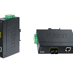 1000467515 IFT-802TS15 индустриальный медиа конвертер/ IP30 Slim type Industrial Fast Ethernet Media Converter SC SM-15KM (-40 to 75 degree C)
