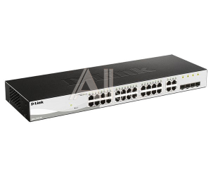 DGS-1210-28/FL1A D-Link Managed L2 Switch 24x1000Base-T, 4xCombo 1000Base-T/SFP, Surge 6KV, CLI