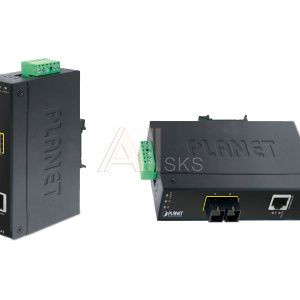 1000467515 IFT-802TS15 индустриальный медиа конвертер/ IP30 Slim type Industrial Fast Ethernet Media Converter SC SM-15KM (-40 to 75 degree C)