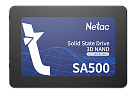 SSD накопитель Netac SSD SA500 128GB 2.5 SATAIII 3D NAND, R/W up to 500/400MB/s, TBW 60TB, 3y wty