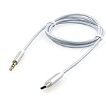 11034964 Cablexpert Кабель-переходник USB Type-C/Jack3.5, Mobile, 1м, белый, коробка (CCAB-CM35M-1M-W)