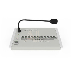 1983363 RUBEZH RBZ-138631 Sonar SAR-1051B - Пульт микрофонный с селектором на 10 зон оповещения. Подключается к SRG-3220