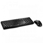 722607 Клавиатура + мышь Rapoo X1800 клав:черный мышь:черный USB беспроводная