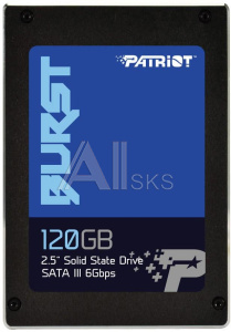 1221167 SSD жесткий диск SATA2.5" 120GB BURST PBU120GS25SSDR PATRIOT