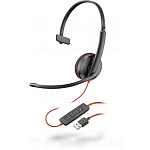 11018137 Plantronics 209744-22 Проводная гарнитура BlackWire C3210 USB-A, SINGLE UNIT