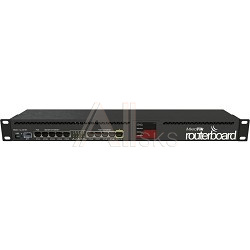 1306311 Маршрутизатор MIKROTIK RB2011UiAS-RM для помещений: 10 Ethernet (5 Gigabit), 1 SFP, 128 МБ RAM, сенсорный дисплей и раздача PoE-питания на 10 порту