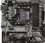 1080832 Материнская плата Asrock B450M PRO4 Soc-AM4 AMD B450 4xDDR4 mATX AC`97 8ch(7.1) GbLAN RAID+VGA+DVI+HDMI