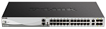 DGS-3130-30TS/B1A D-Link PROJ Managed L3 Stackable Switch 24x1000Base-T, 2x10GBase-T, 4x10GBase-X SFP+, Surge 6KV, CLI, 1000Base-T Management, RJ45 Console, USB, RPS, D