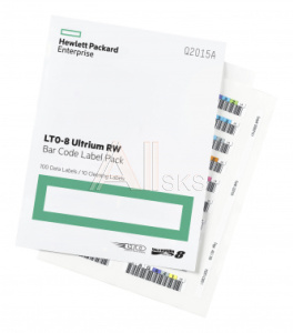 1078602 Наклейка HPE Q2015A LTO-8 Ultrium RW Bar Code Label Pack