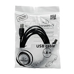 1181003 Gembird CCF-USB2-AMBM-6 USB 2.0 кабель PRO для соед. 1.8м AM/BM позол.конт., фер.кол., пакет
