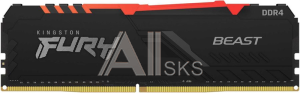 KF426C16BB1A/16 Kingston 16GB 2666MHz DDR4 CL16 DIMM 1Gx8 FURY Beast RGB