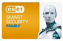 1098233 Программное Обеспечение Eset NOD32 NOD32 Smart Security Family 3 устройства 1Y Rnwl Card (NOD32-ESM-RN(CARD)-1-3)
