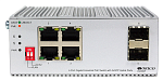 OI2206P/60W/A1A Коммутатор ORIGO Промышленный неуправляемый PoE-коммутатор, 4x1000Base-T PoE, 2x1000Base-X SFP, PoE-бюджет 60 Вт, защита от статического электричества до 4 кВ,