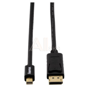 337656 Кабель Hama 00054563 DisplayPort (m) miniDisplayPort (m) 1.8м черный блистер