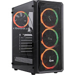 1802298 Корпус Powercase CMIZB-R4 Mistral Z4 Mesh RGB, Tempered Glass, 4x 120mm RGB fan, чёрный, ATX (CMIZB-R4)