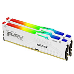 11062593 Kingston 64GB 5600MT/s DDR5 CL36 DIMM (Kit of 2) FURY Beast White RGB EXPO KF556C36BWEAK2-64