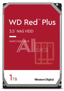Жесткий диск WD Western Digital HDD SATA-III 8000Gb Red Plus for NAS WD80EFBX, 7200RPM, 256MB buffer