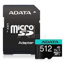 1329327 Карта памяти MICRO SDXC 512GB W/AD. AUSDX512GUI3V30SA2-RA1 ADATA