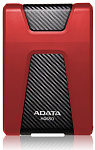 1000493245 Жесткий диск внешний/ Portable HDD 1TB ADATA HD650 (Red), Silicone, USB 3.2 Gen1, 121x81x21mm, 201g /3 года/