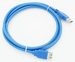 576402 Кабель USB A(m) USB A(f) 1.5м синий
