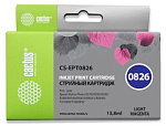 690134 Картридж струйный Cactus CS-EPT0826 T0826 светло-пурпурный (13.8мл) для Epson Stylus Photo R270/290/RX590