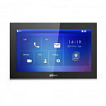 1829713 DAHUA DH-VTH5441G Монитор видеодомофона IP 10 дюймовый, черный, ёмкостной сенсорный экран, встроенная карта памяти до 8Гб, питание DC 12В/PoE