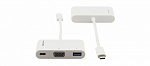 134409 Переходник [99-97210003] Kramer Electronics [ADC-U31C/M1] USB 3.1 тип C вилка на VGA розетку, USB 3.0 розетку и розетку USB 3.1 Type-C для зарядки моб