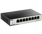 DGS-1100-08PD/B1B D-Link DGS-1100-08PD/B1BL2 Smart Switch with 7 10/100/1000Base-T ports and 1 10/100/1000Base-T PD port(2 PoE ports 802.3af (15,4 W), PoE Budget 18W fr