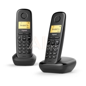 Телефонный аппарат GIGASET A170 DUO BLACK