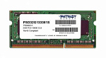 483861 Память DDR3 2Gb 1333MHz Patriot PSD32G133381S RTL PC3-10600 CL9 SO-DIMM 240-pin 1.5В Ret