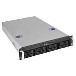 295861 Серверный корпус ExeGate Pro 2U660-HS08 <RM 19", высота 2U, глубина 660, БП 2U-500ADS, 8xHotSwap, USB>