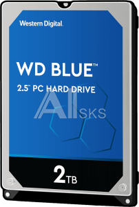 1000469727 Жесткий диск/ HDD WD SATAIII 2Tb 2.5"" Blue 5400 128Mb 1 year warranty
