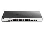 D-Link DGS-3000-28LP/B1A, L2 Managed Switch with 24 10/100/1000Base-T ports and 4 1000Base-X SFP ports (24 PoE ports 802.3af/802.3at (30 W), PoE Budge