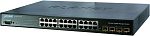 1000467300 коммутатор PLANET IPv6, 24-Port Gigabit with 4-Port SFP Layer 2+/4 SNMP Managed Switch w/-48V Redundant PWR