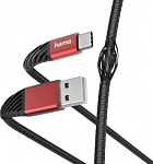 1398754 Кабель Hama 00187218 USB (m)-USB Type-C (m) 1.5м черный/красный