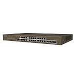 11045954 TENDA TEG5328F Коммутатор L3 управляемый в стойку 24-Ports 10/100/1000Base-T + 4-Ports 1000 Base-X SFP