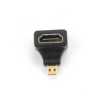 1529852 Cablexpert Переходник HDMI-microHDMI , 19F/19M, угловой, золотые разъемы, пакет (A-HDMI-FDML)