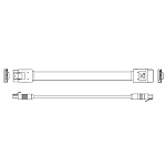 Кабель Advantech 1700018971 M Cable SATA 7P/SATA 7P 15CM 180/180 W/