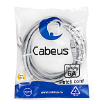 1863107 Cabeus PC-SSTP-RJ45-Cat.6a-5m-LSZH Патч-корд S/FTP, категория 6а (10G), 2xRJ45/8p8c, экранированный, серый, LSZH, 5м
